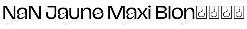 NaN Jaune Maxi Blon字体转换